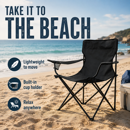 Folding Camping Chairs Lightweight Outdoor Garden Beach Picnic Portable Chair
