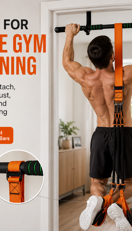 Adjustable Pull-Up Assistance Bands with Fabric Support