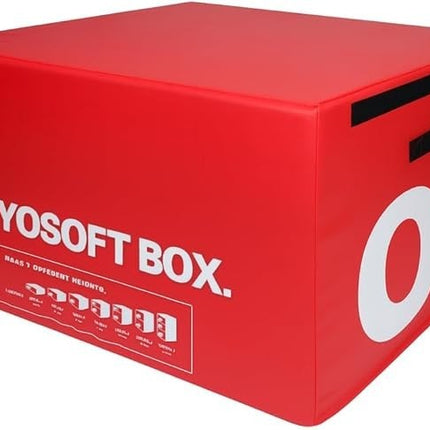 Soft Plyometric Jump Box 45cm Stackable Foam Gym Fitness Training Box Red