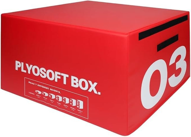Soft Plyometric Jump Box 45cm Stackable Foam Gym Fitness Training Box Red