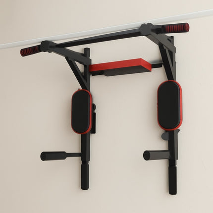 Pull Up Bar Wall Mounted Chin Up HDuty Power Tower Dip Station Multifunctional