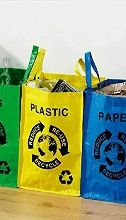 Reusable Recycling Bags – 3 Pack