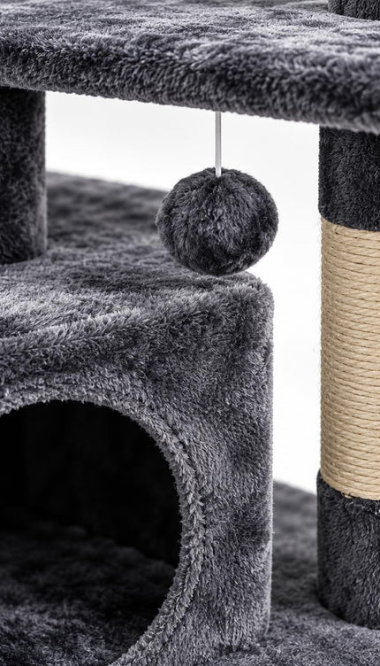 85cm Cat Tree Tower Sisal Scratching Post Condo Perch Activity Centre for Cats