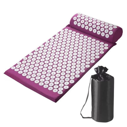 Accupressure Body Mat Massage Relieve Back & Neck Pain Relax Muscles Stress +Bag
