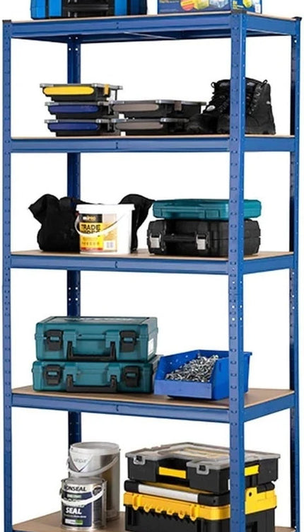 5 Tier Garage Shelving Unit 180 × 90 × 40cm
