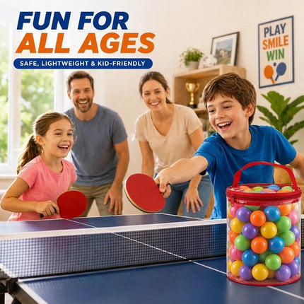 ABS Table Tennis Balls with Storage Jar for Training & Games