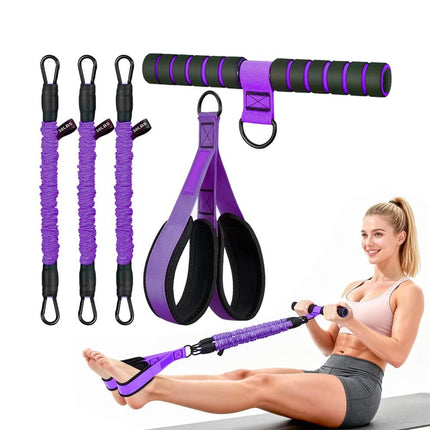 Pull Up Assistance Bands with Handle Foot Knee Support Multifunction Gym Workout