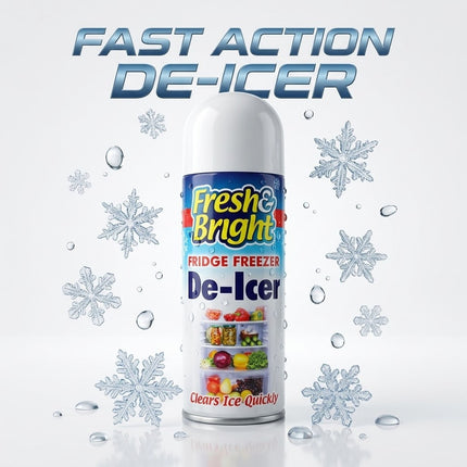 3 x Fridge Freezer De Icer Spray Defrost Quickly Anti Bacterial Ice Deicer 200ml