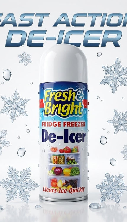 3 x Fridge Freezer De Icer Spray Defrost Quickly Anti Bacterial Ice Deicer 200ml