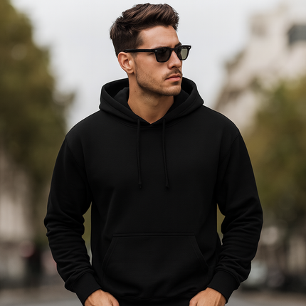 M/W Hoodies Pullover Hooded Fleece Sweatshirt Top Jacket Plain Coat Warm Jumper