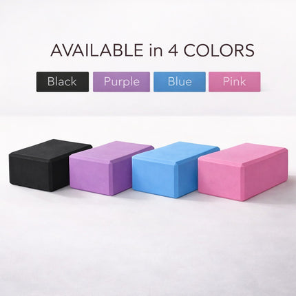 Yoga Gym Blocks Brick Foam Pair Exercise Training Pilates Meditation Anti Slip