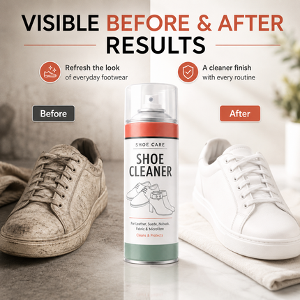 Shoe Cleaner Spray 250ml For Leather Suede Nubuck Trainer