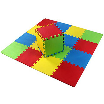 Color Eva Foam Mats Soft Floor Tiles Interlocking Kids Play Gym Exercise 60x60cm