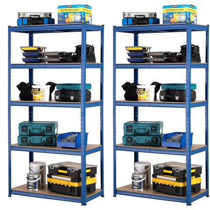 5 Tier Steel Garage Shelving Unit – Blue