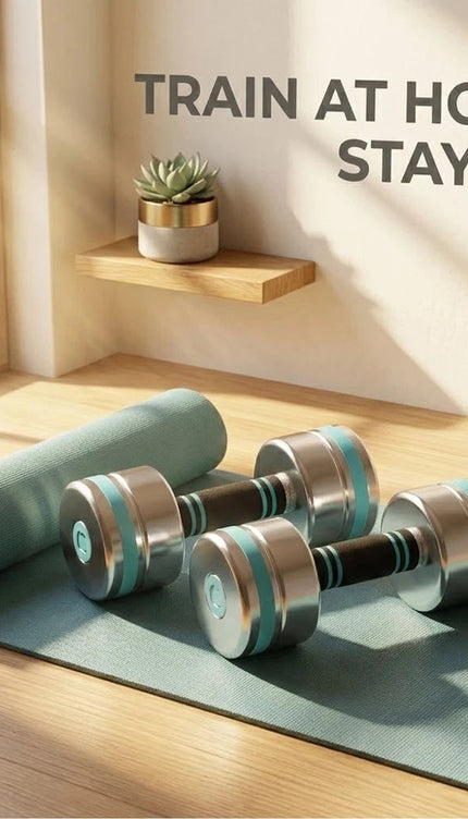 Adjustable Dumbbell Pair 6kg Anti Slip Grip Gym Weight Lifting Workout Dumbbell