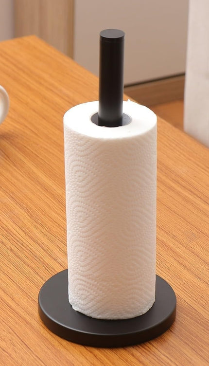 Kitchen Roll Holder Matt Black Stainless Steel Freestanding Paper Towel Stand