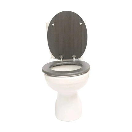 18" MDF UNIVERSAL BATHROOM WC TOILET SEAT QUICK EASY FIT WOODEN 18INCH