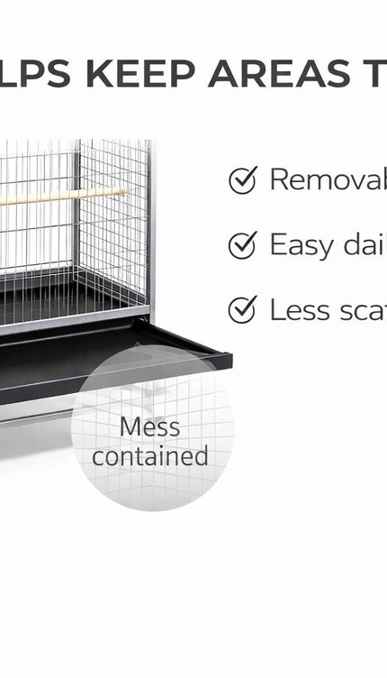 52 inch Steel Standing Large Flight King Bird Cage Cockatiels Parrot Pigeons