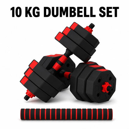Dumbbells 10KG Adjustable Octagonal Strength Training Set
