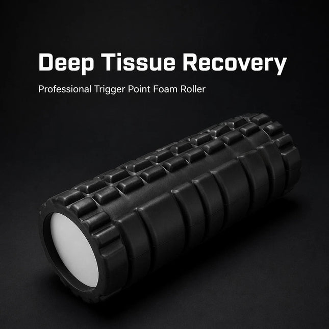 Foam Fitness Roller Adults Deep Tissue Massage Grid Muscle Trigger Point Muscles