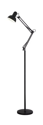 Modern Metal Floor Lamp Flexible Swing Arms Reading Floor Adjustable Tall Light