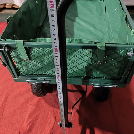 Folding Wagon Collapsible Trolley Cart with Wheels 200kg Load for Camping Garden