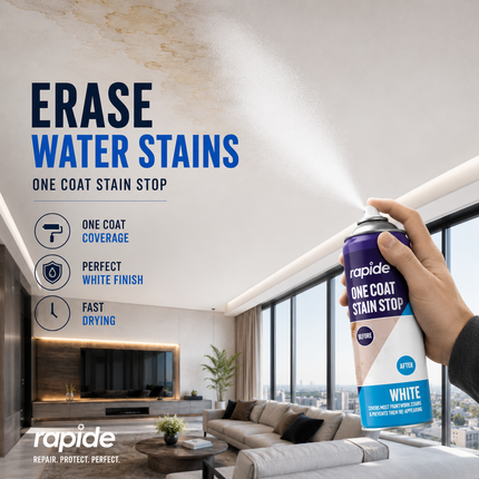 Stain Stop Spray Blocker One Coat White Aerosol Damp Mould Prevent Paint 400ml