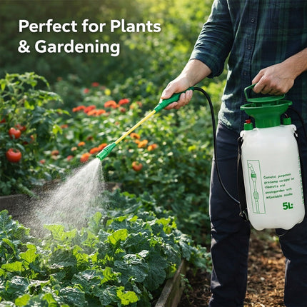 5L Garden Pressure Sprayer Pump Bottle High Pressure Spray for Weed Killer