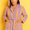Small / purple & mustard yellow / Hooded