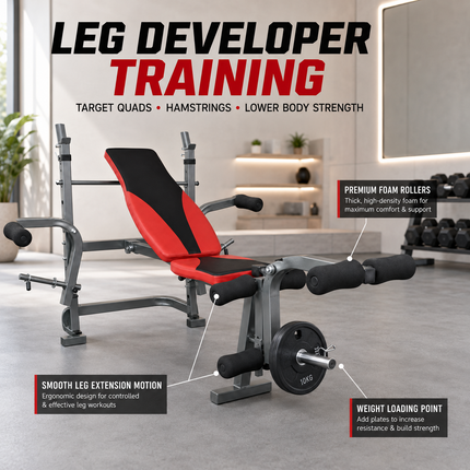 Multi Functional Weight Bench Press Gym Adjustable Exercise Workout Bench Press