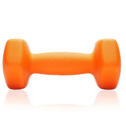 Neoprene Dumbbells 4KG Pair Hand Weights Iron Aerobic Workout Fitness Gym Orange