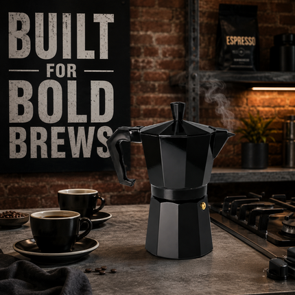 Moka Pot Stovetop Aluminium Kitchen Italian Espresso Ground Coffee Latte Maker
