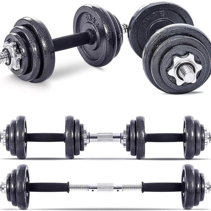 Adjustable Dumbbell & Barbell Set 15KG-50KG