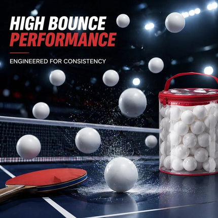 Table Tennis Balls 100 PCS ABS Durable Match Play&Training Practice 3 Star Balls