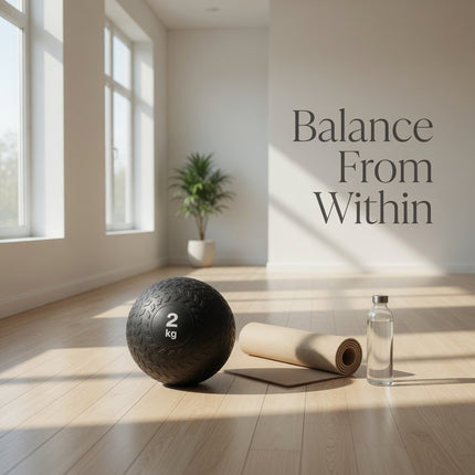 Core Balance Slam Ball 2KG No Bounce Exercise Workout Strength Gym Medicine Ball