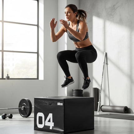 Soft Foam Plyometric Jump Box Set Of 3 Stackable Gym Fitness Exercise Plyo Boxes