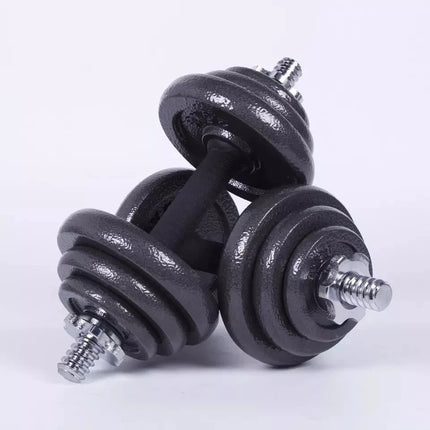 50KG Adjustable Cast Iron Dumbbell Barbell Set Weights Kit for Home Gym Workout