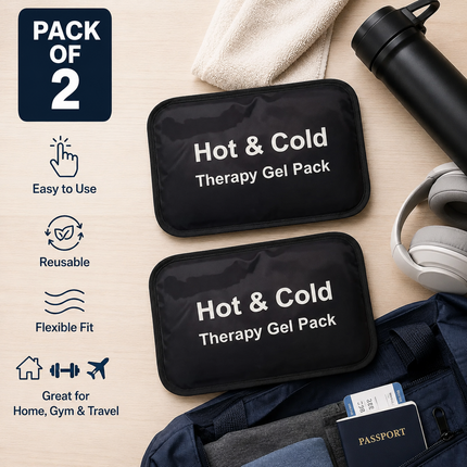 Hot Cold Gel Pack Reusable Heat Ice Therapy Migraine Sports Injury Pain Relief
