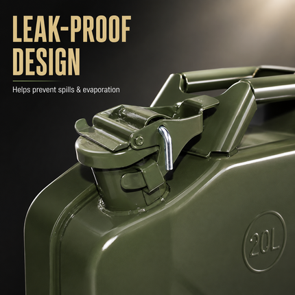 Metal Jerry Can 5L 10L 20L & Spout Heavy Duty Petrol Diesel Storage Container