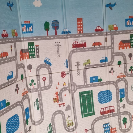 Foldable Baby Play Mat Waterproof Foam Mat Reversible Waterproof Extra Large Mat