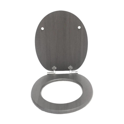 18" MDF UNIVERSAL BATHROOM WC TOILET SEAT QUICK EASY FIT WOODEN 18INCH