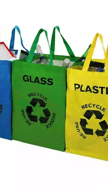 Reusable Recycling Bags – 3 Pack