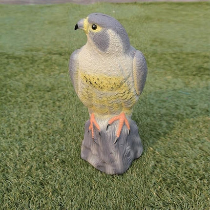 Hawk Owl Heron Decoy Bird Pest Control Cat Repeller Pond Garden Scare Ornament