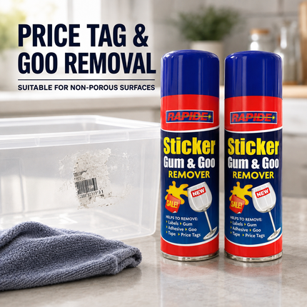 2-Pack Sticker Gum Remover Spray Label Goo Tape Adhesive Price Tag Cleaner 250ml