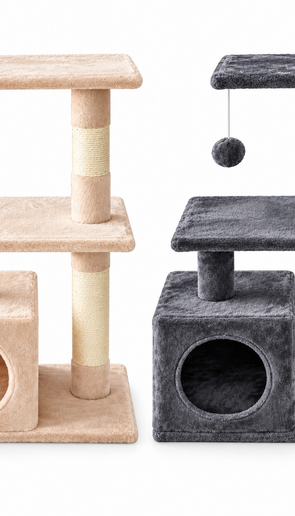 85cm Cat Tree Tower Sisal Scratching Post Condo Perch Activity Centre for Cats