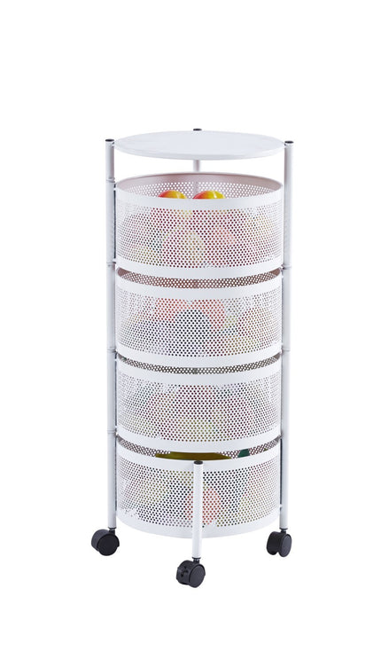 4/5/6 Tier Rolling Storage Trolley – Space-Saving Kitchen & Home Organizer