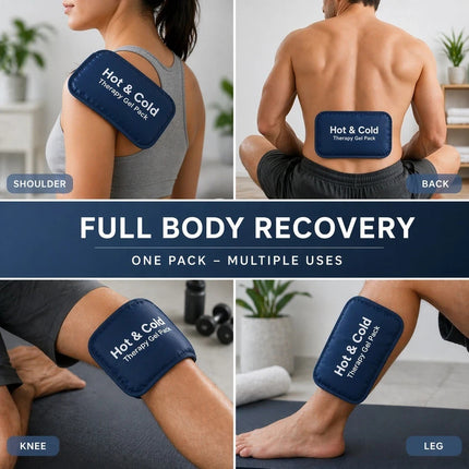 Reusable Hot Cold Gel For Ankle Back Knee Elbow Pain Relief Ice Pack And Wrap
