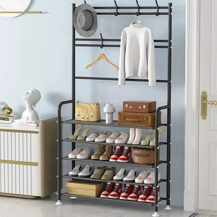 5-Tier Coat & Shoe Storage Rack