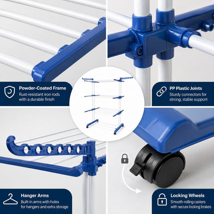 4 Tier Clothes Drying Rack