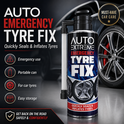 Instant Tyre Fix Spray 300ml Car Puncture Sealer